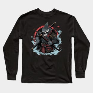 samurai shark Long Sleeve T-Shirt